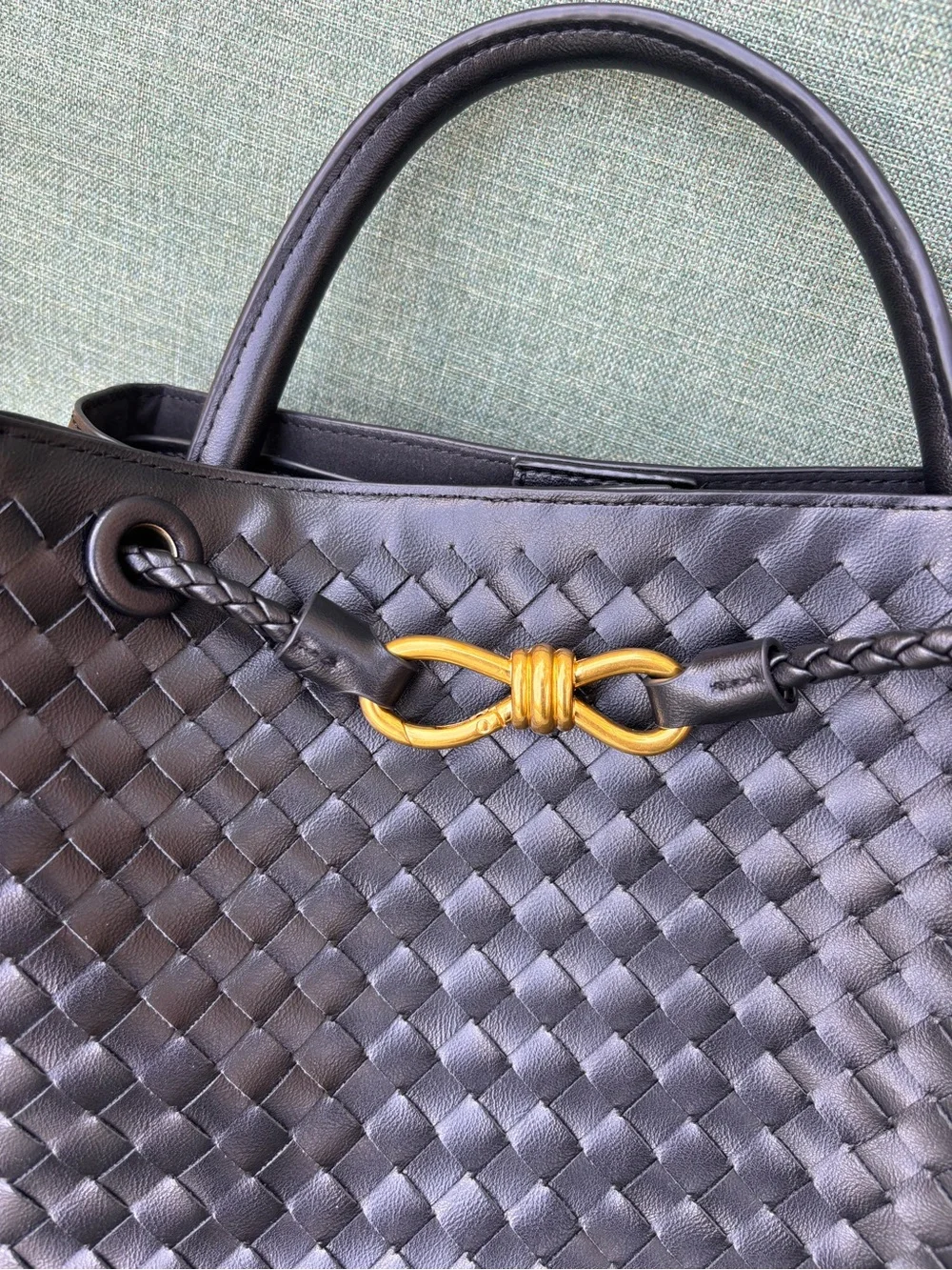 Woven Leather Bag